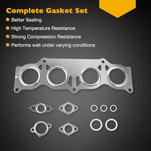 Image of HS26232PT Head Gasket Set with Bolts, Compatible with 2002-2006 Toyota Camry Highlander Rav4 Solara 2.4L, Replace# ES71183