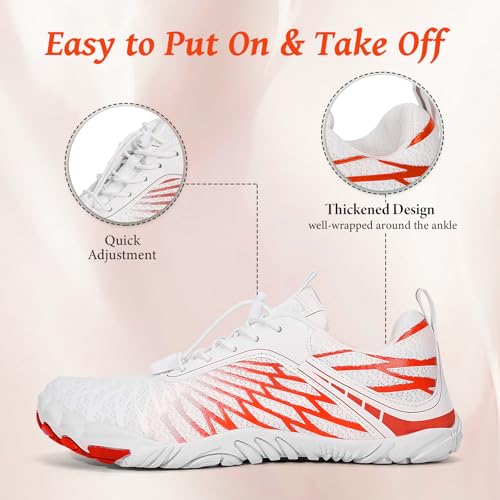 Image of Hike Footwear Barefoot Shoes, Pro Barefoot Shoes Women Men, Athletic Hiking Shoes, Minimalist Water Shoes Breathable Quick Dry Zero Drop Trail Running Shoes with Non-Slip Sole & Wide Toe Box