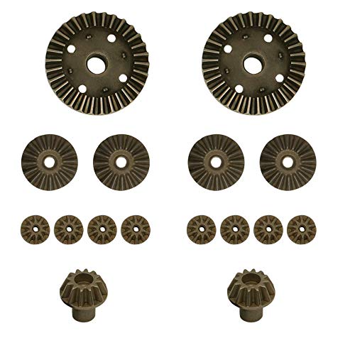 Treehobby 12T 24T 30T Motor Driving Gear Planet Gear Differential Gear Combo Set for WLtoys 12428 12423 1/12 RC Car Upgrade Parts (16 PCS)