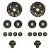 Treehobby 12T 24T 30T Motor Driving Gear Planet Gear Differential Gear Combo Set for WLtoys 12428 12423 1/12 RC Car Upgrade Parts (16 PCS)