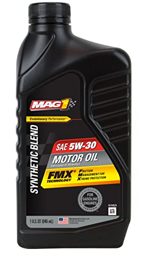 MAG 1 61652 SAE 5W-30 Synthetic Blend Motor Oil - 1 Quart