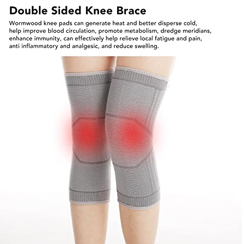 Image of Knee Support, Ventilated Elastic Knee Pads to Keep Warm (L)
