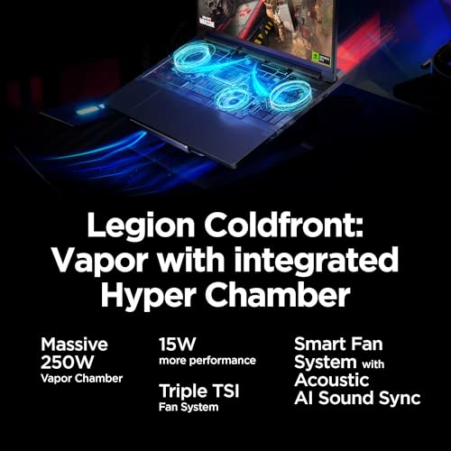 Image of Lenovo Legion Pro 7i 16 inch Gaming Laptop, 64GB RAM, 2TB SSD, Black