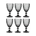6 sztuk Zestaw Zagęszczone Szkło Czerwone Wino Szkło Deser Lody Puchar Retro Kolor Czart Glassware Wedding Party Gospodarstwa Gospodarstwa Gospodarstwa Zastawa stołowa,Gray b,L