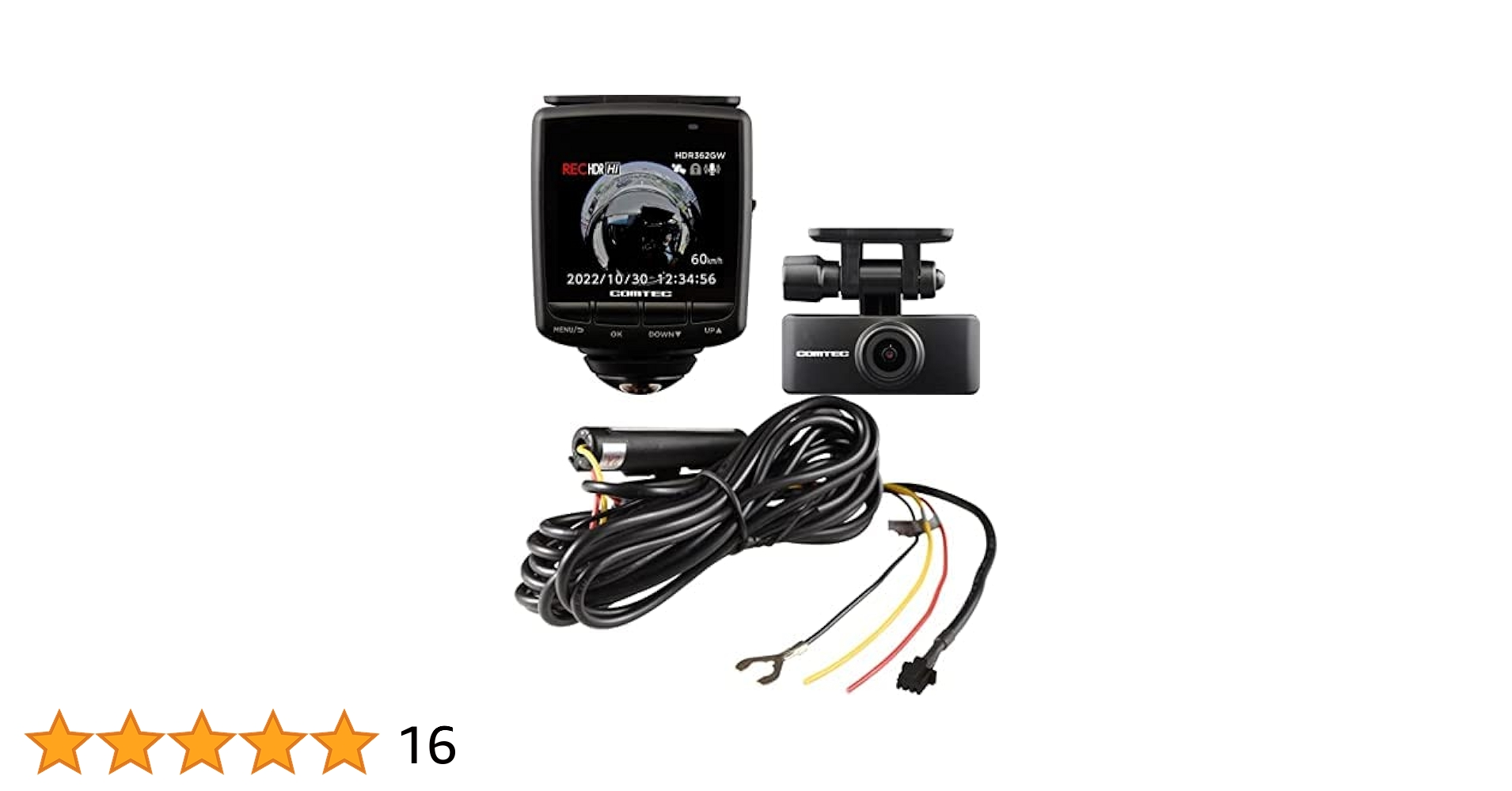 Amazon.co.jp: Comtec Drive Recorder HDR362GW + Parking