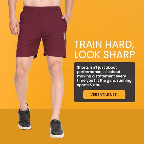 Image of Ultimate Goal Sports Athletic Shorts with Zip Pockets|Lightweight Activewear | Sportswear Shorts | Gymwear| Exercise Shorts | Dry-Fit Shorts | Running Shorts