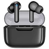 kurdene P3 Wireless Earbuds Bluetooth 5.3 Headphones, Deep Bass Stereo with Microphone Earphones in-Ear, Immersive Premium Sound Ear Buds for iPhone, Android-Black