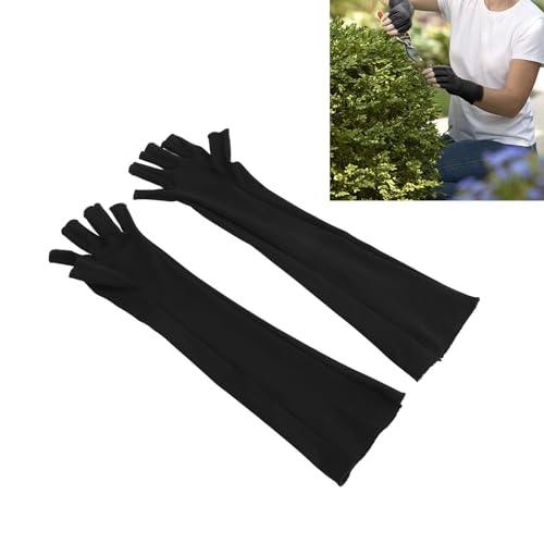 1 Paar Kompressionshandschuhe, Kompressionsarmmanschette, Fingerlose Kompressionshandschuhe für Damen und Herren, Karpaltunnel-Schwellung, M (BLACK)
