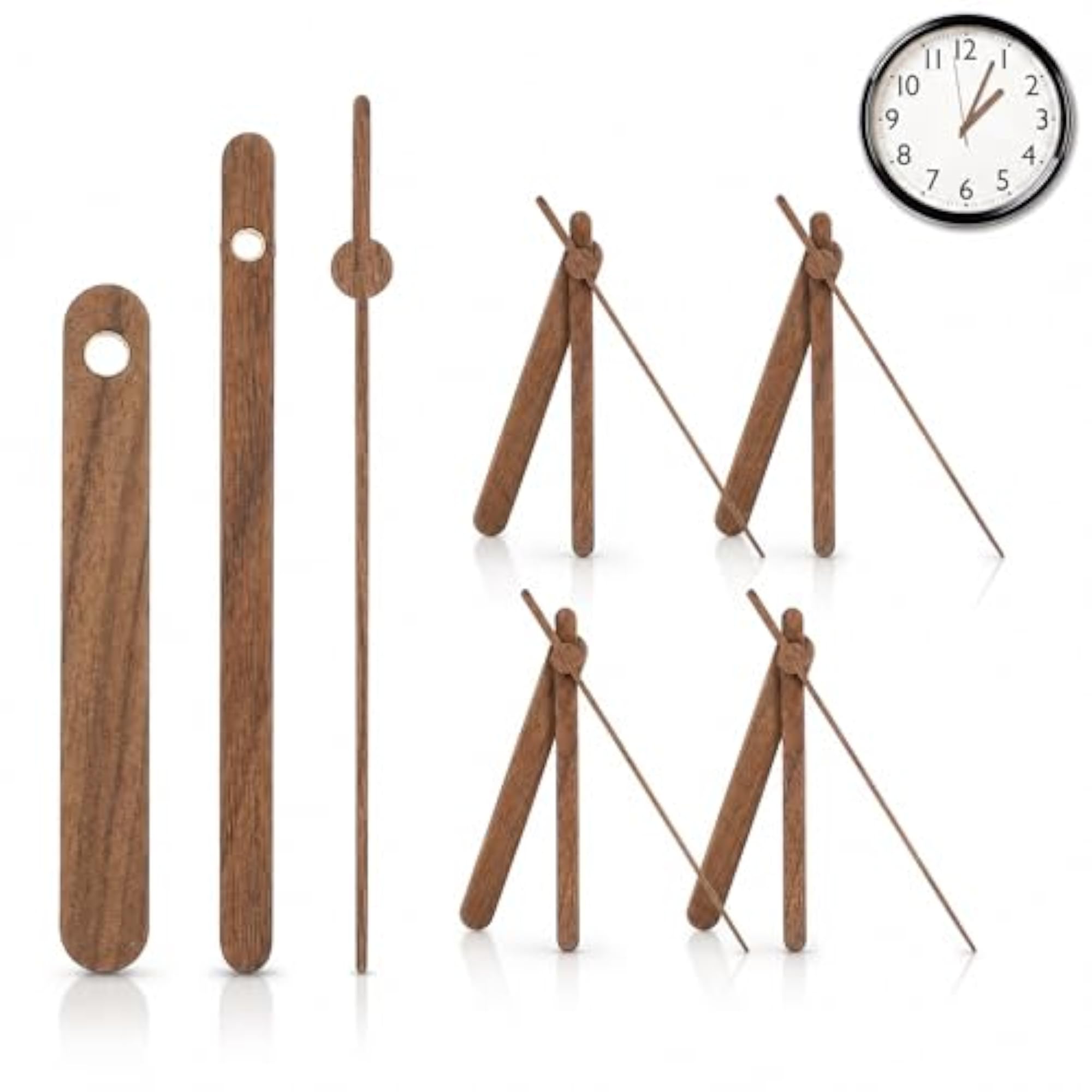 5 Set Replacement Clock Hands Kit for DIY Wall Repair & Home Decor