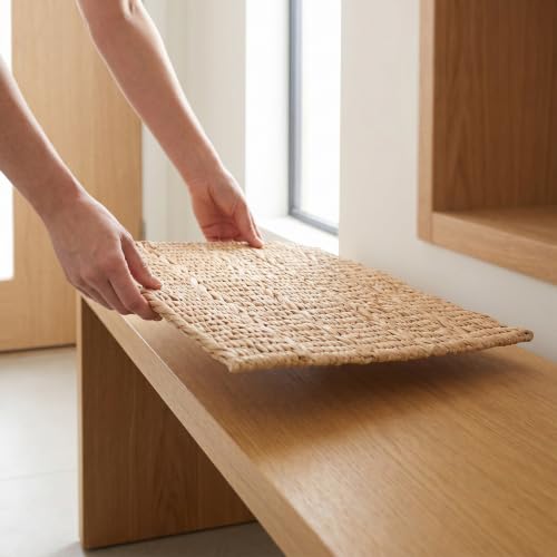 Esterilla artesanal para sentarse en casa y practicar yoga 8