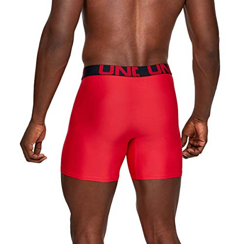Image of Under Armour Men's Performance Tech 6 Inch 3 Pack Solid Boxer Briefs Boxer Shorts