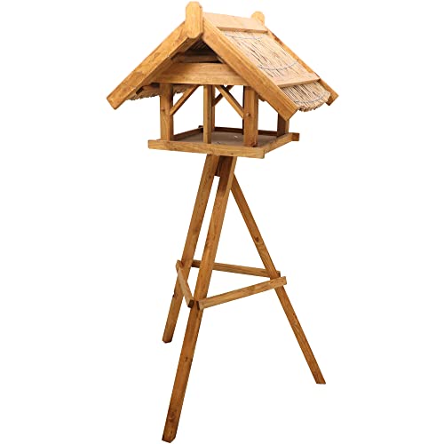 Vogelhaus Erik mit Ständer Maße: 60x70x50cm, Kiefer FSC 100%