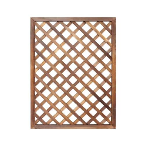 Valla de jardín decorativa independiente de instalación rápida, pantallas divisoras de madera para patios al aire libre, separación temporal de pared para patio trasero y hogar (90 x 120 cm)