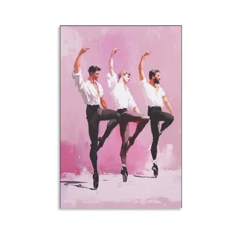 VSXLEOZ Queer Ballet Poster Oil Dance Gay Poster Pointe Shoe Canvas Wall Art Aesthetic Decorative Painting Living Roomstyle 12x18inch(30x45cm)