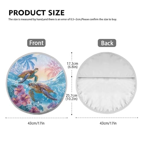 Image of Hawaiian Turtle Steering Wheel Cover Protector Foldable Car Steering Wheel Sun Shade Cover Block UV Rays Cool Car Accessories Universal Steering Wheel Shield