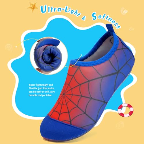 Image of WateLves Kids Water Shoes Toddler Girls Boys Barefoot Non-Slip Quick Dry Aqua Socks for Beach Swim Walking