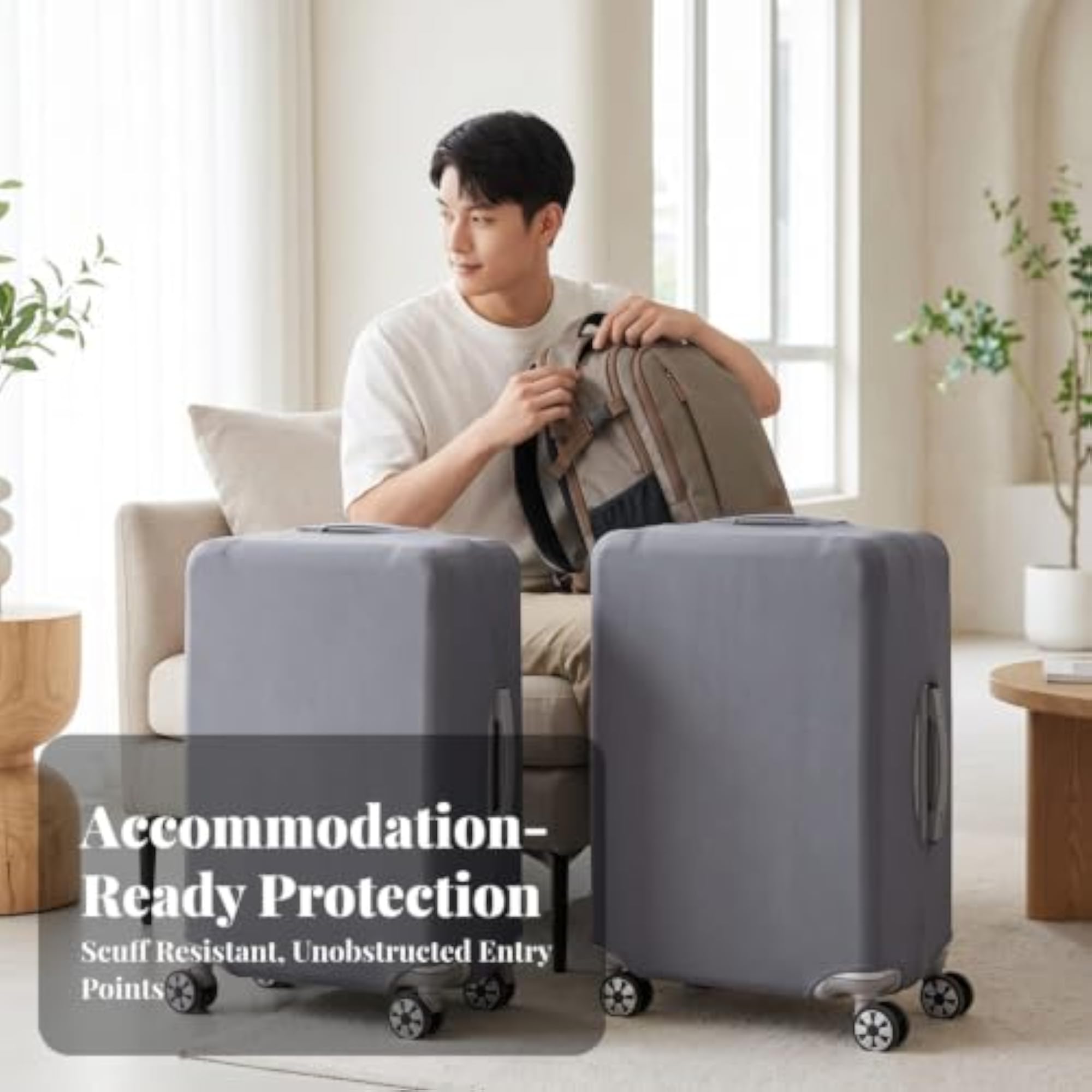 Stretchable Elastic Luggage Cover, Dustproof Suitcase Protector