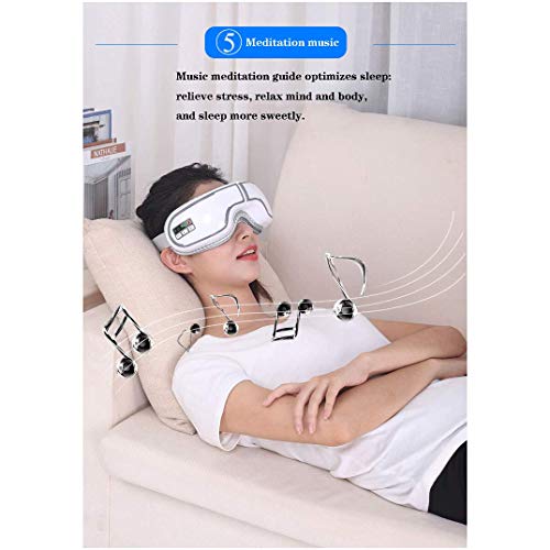 Masseur oculaire chauffant sans fil avec compression et vibration - 8
