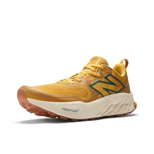 New Balance Men's Fresh Foam X Hierro V8 Trail Running Shoe, Butterscotch/Ginger Lemon/Deep Sea, 8 M