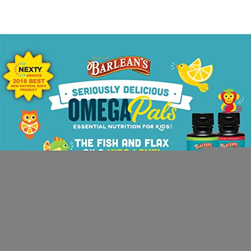 Barlean's Omega Pals Hooty Fruity Tangerine Fish Oil & Chocolate Silk Greens Powder Healthy Kids Bundle #TOP3