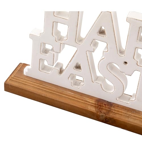 Panneau de Pâques haut de gamme déco bois de table - 7