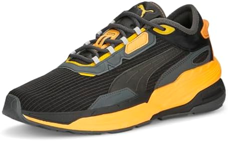 Puma Mens Extent Nitro Tech Lace Up Sneakers Shoes Casual - Black, Yellow