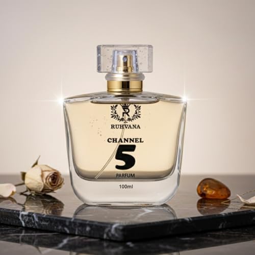 Image of Ruhvana's Channel 5 Perfume Spray for Women - 100ml Floral Aldehyde Long-Lasting Fragrance|Apparel Parfum| Neroli, Jasmine, Rose And Vanilla| Musky & Floral|Perfect For Gift|Eau De Pafum | Premium Long-Lasting Attar Perfume Oil for Daily & Special Use