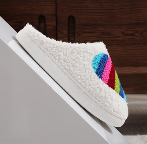 Image of Slippers for Women Men Fuzzy Memory Foam Slipper Fluffy Winter Soft Warm Slip On House Shoes