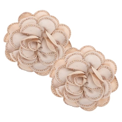 Healeved Fermagli per Scarpe da Donna 2 Pezzi Fiori, Clip Staccabili per Tacchi Eleganti, Accessori per Scarpe da Sposa per Matrimoni in Stagione Fredda