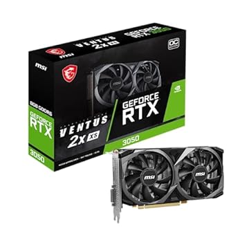 PLACA DE VIDEO NV RTX3050 8GB GDDR6 128B VENTUS 2X XS OC MSI 912-V809-4266
