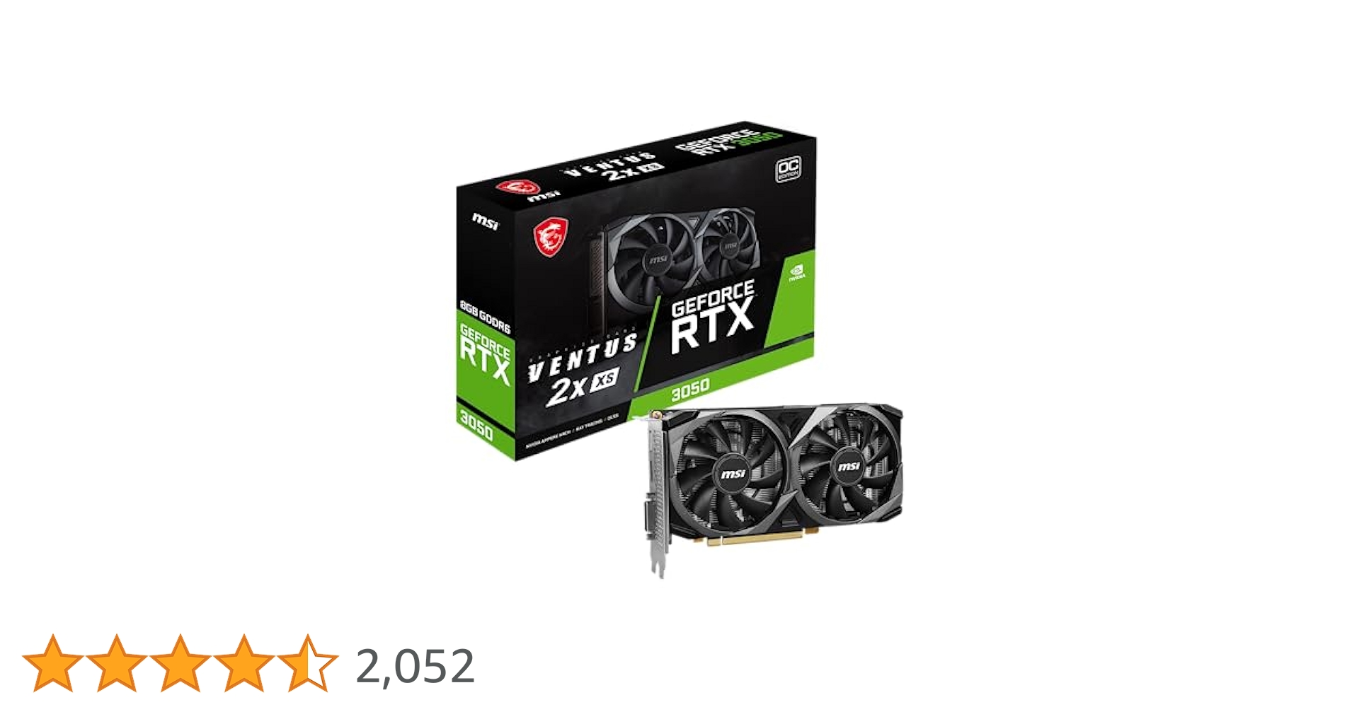 絵画 MSI GeForce RTX 3050 VENTUS 2X XS 8G OC MSI NVIDIA GeForce RTX 3050 Ventus 2X XS 8G OC Graphics Card