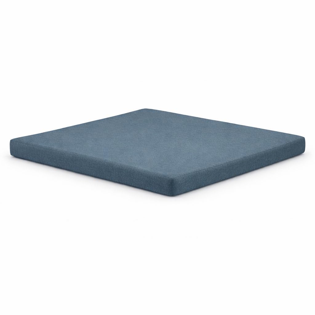 AMANSTYLE LTD Rattan Garden Furniture Cushions – Outdoor Replacement Cushion Pads for Patio Sofa, Conservatory & Garden Seating, Water Resistant Covers (Navy Blue, Seat Cushion 65cm x 67cm x 5cm)