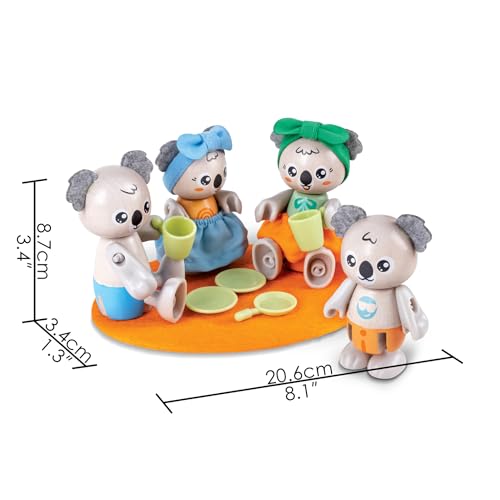 Hape Green Planet Explorers - Famiglia Di Elefanti Realizzati Con Materiali Sostenibili Per Gioco Di Ruolo Bambini Dai 3 Anni In Su - 5