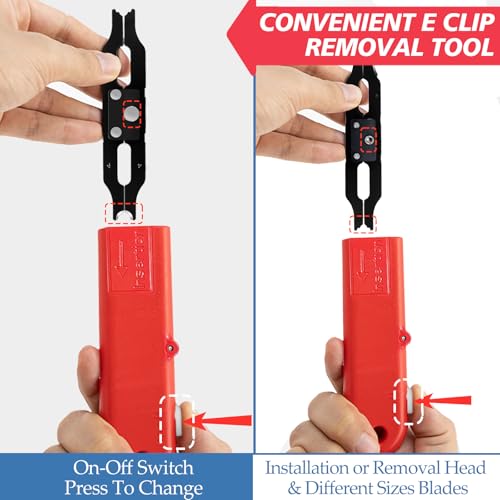 Clips E con extractor para quitar anillos de seguridad sin esfuerzo 3