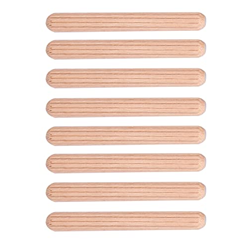 Kallax Dübel 6 50 Stück Schrank Schublade Runde Geriffelte Holz Handwerk Passstifte Stangen M6 * 50 (M6 * 50 (50 STÜCKE)) kallax dübel,kallax holzdübel,passstifte holz,holzdübel 6x