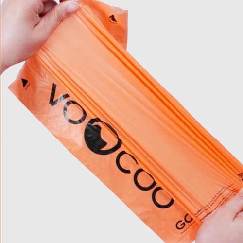 Image of VOOCOO 60 Count Biodegradable Dog Poop Bag LeakProof Pet Waste Bag for Dogs & Cats, Doggie Waste Bag for Poop, Cat Litter Bag, EcoFriendly Potty Bas for Pets