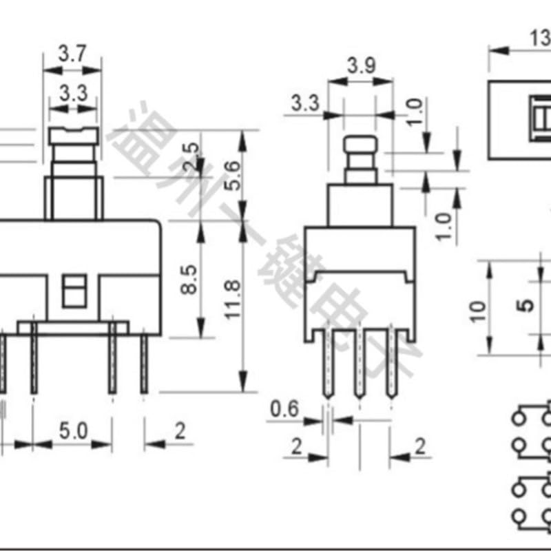 1PCS 19mm 2801 Wired On/Off Metal Key Lock Switch - Pre-Wired Elevator Power Lock Key (Dual Pull, 4-Wire)