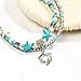 FINETOO Dolphin Blue Boho starfish Beach Bracelet Anklet Beaded Anklet Shell Multi-layer Anklets Jewelry Gifts for Girls