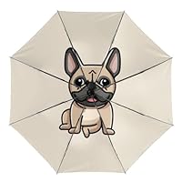 MHYRAC Umbrella, Cute Penguin Auto 3 Fold Umbrella, Printed Inside, Black Outside