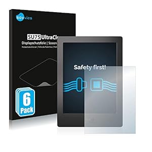 savvies 6-Pezzi Pellicola Protettiva Compatibile con Kobo Aura H2O Protezione Schermo Trasparente