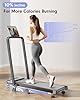 Foldable Treadmill with 10% Incline, Upgrade 3.5HP Low Noise Walking Pad Treadmill with Handle Bar, Trisomy 4 in 1 Portable Under Desk Treadmills for Home/Office, 350Lbs Capacity, APP & Remote Control