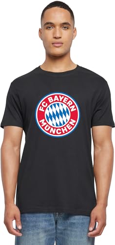 FC Bayern Munich Mens T-Shirt FCBM Seal Print Black M