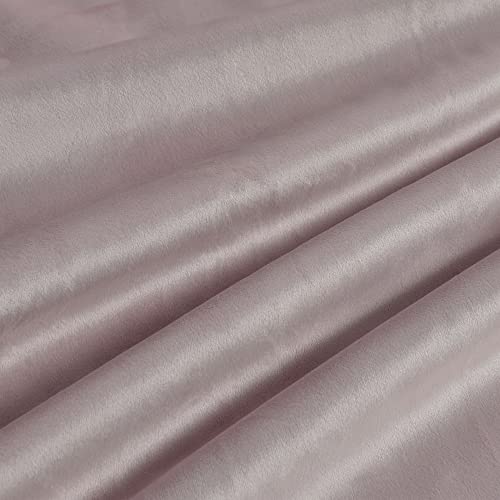 Bonzer 100% Blackout Curtains For Bedroom - Premium Thick Velvet Curtains 84 Inches Long Thermal Insulated Energy Saving, Sun Light Blocking Grommet Window Drapes For Living Room, 2 Panels, Blush #TOP6