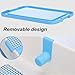 SJJALAKAJA Pet Enclosure Dogs Potty Not Easy to Splash Portable Dog Urinal Non-Slip Solid Bottom Removable Post Design Spot Toileting Easy to Install Dog Training Tray(Blue)