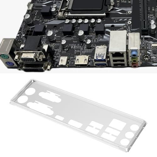 Briny River 1x I/O PC Backplane Shield Compatible with ASUS Prime B250M-A Silver