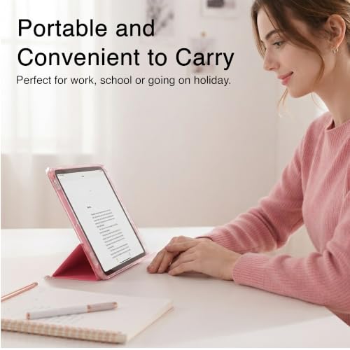 Image of MOCA [Translucent Back] Smart Case for iPad Air 2 (2014 Launched) A1566 A1567 iPad Flip Cover (Water Melon)