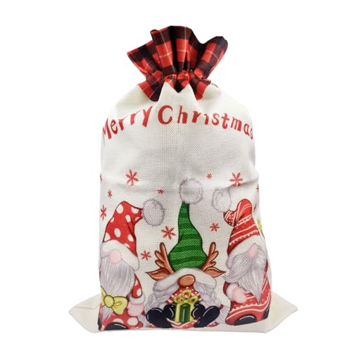 TAIYOU Weihnachtssäcke Weihnachtsmann Sack 35 x 50 cm Große...