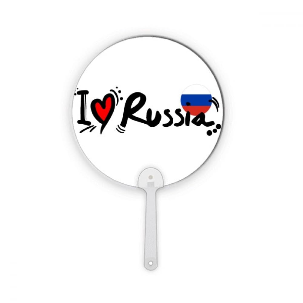 Drapeau Russie Cœur Éventail Décoration pour Soirée Thématique