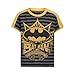 Warner Bros. Boy's 3-Pack Batman Short Sleeve Graphic Tee Shirt Set, Size 6