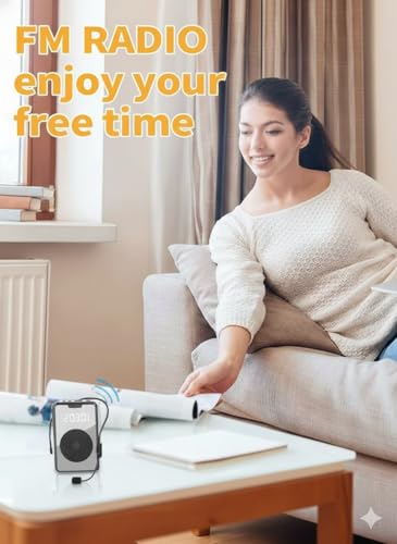 Image of Cason Wired Voice Amplifier for Teachers with Mic for Teaching in Classroom with FM Radio & Magnetic Lavalier,16H Battery, Bluetooth Collar Mic with Speaker for Tour Guides, Meetings